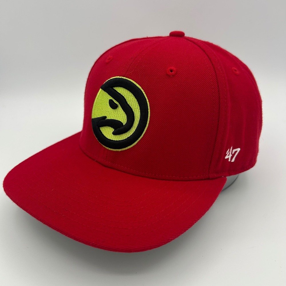Atlanta Hawks Hat '47 Brand Snapback Unisex OSFA Red NBA Basketball Streetwear